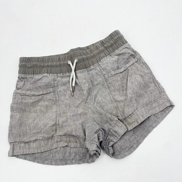 Athleta Gray cabo Linen Shorts - Picture 2 of 4